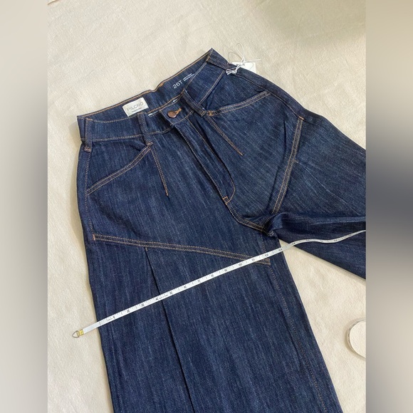 Pilcro Seamed Flounce High Rise Wide Jeans NWT - Picture 14 of 14